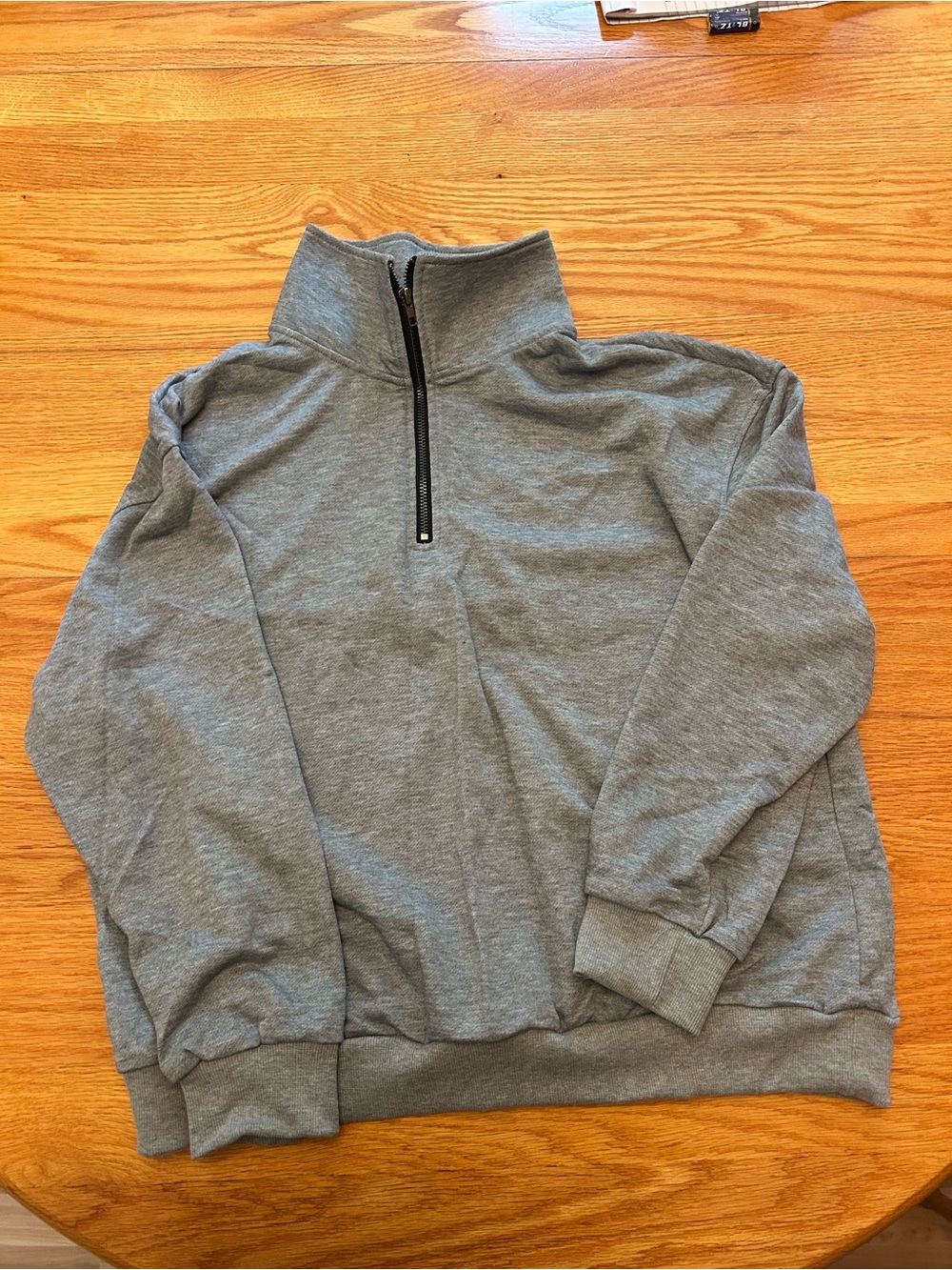 Women's Gray Quarter-Zip Sweatsuit